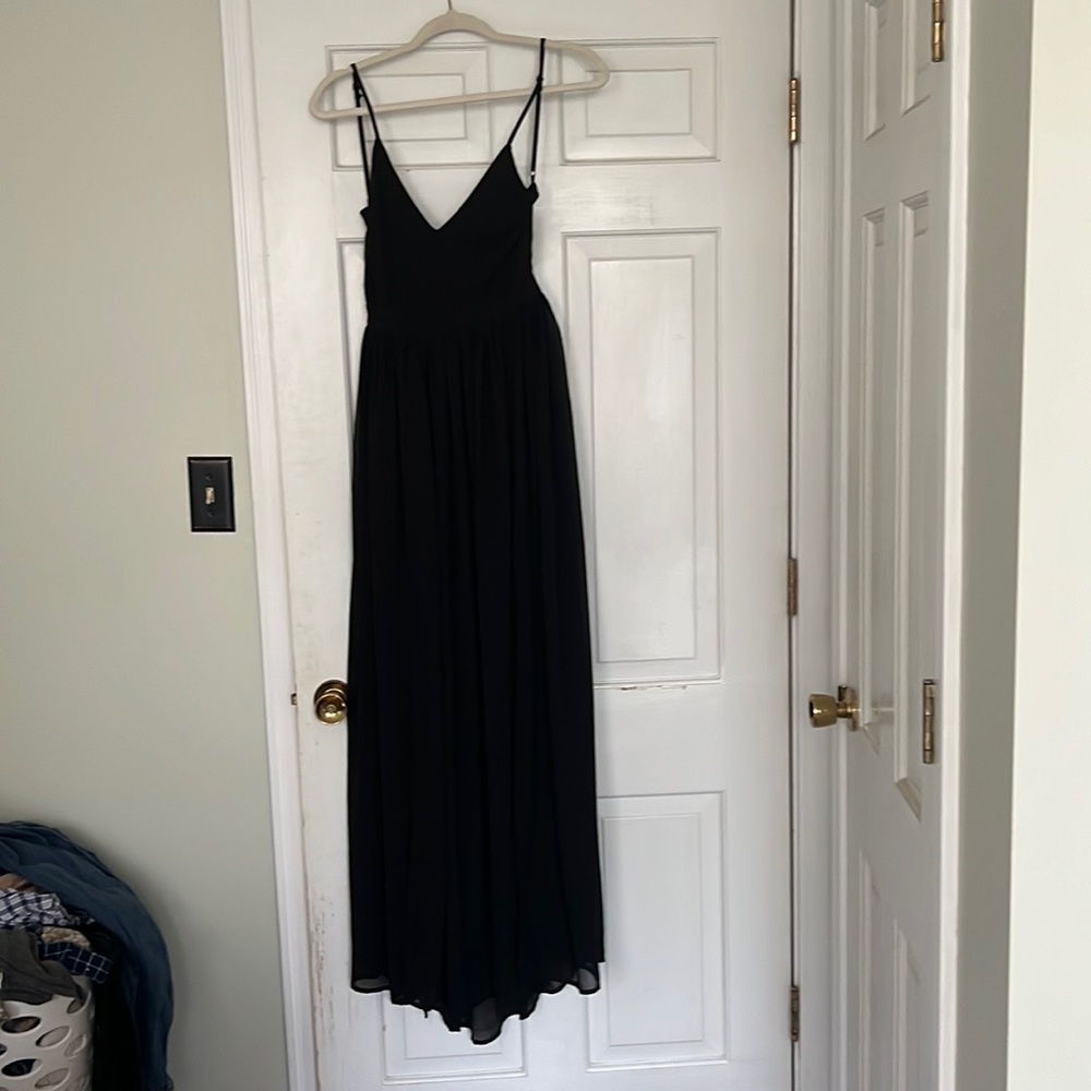 Black maxi dress